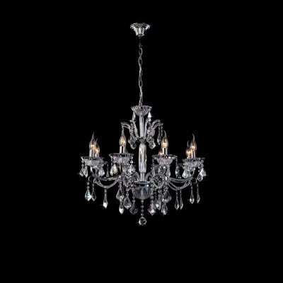 Люстра Eurosvet 3310/8 хром/прозрачный хрусталь