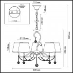 Люстра Lumion 3312/5 HENRITTA