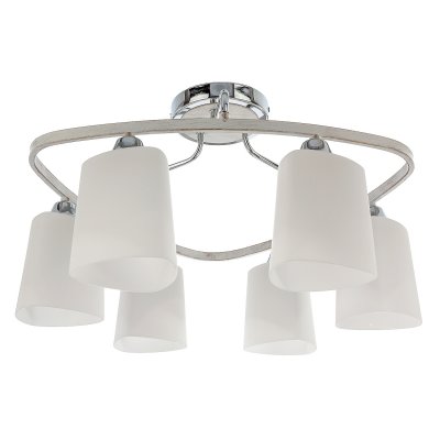 Потолочный светильник Экономсвет 33218/6CR+WT WT