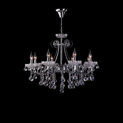 Люстра Eurosvet 3321/8 хром/прозрачный хрусталь