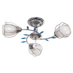 Люстра эконом Экономсвет 33748/3CR WT BL