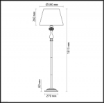 Торшер Odeon light 3390/1F AURELIA