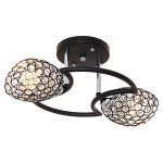 Потолочный светильник 33916/2BK+CR BK+CL Экономсвет