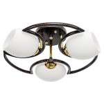 Светильник ЭкономСвет 33916/3FGD BKD WT