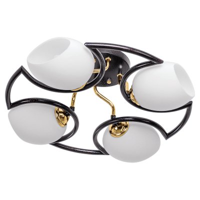 Светильник ЭкономСвет 33916/4FGD BKD WT