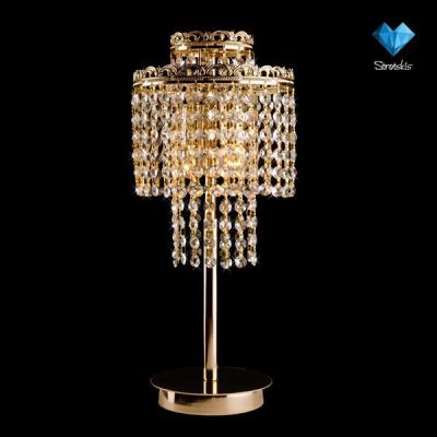 Светильник настольный Eurosvet 3402/2T золото прозрачное Светильник настольный Eurosvet 3402/2T золото прозрачное