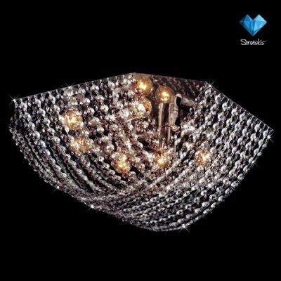 Люстра Eurosvet 3408/9 хром дымчатый