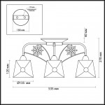 Люстра потолочная Lumion 3419/3C OZANNA