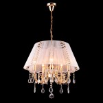Люстра абажур Eurosvet 3419/5 золото белый