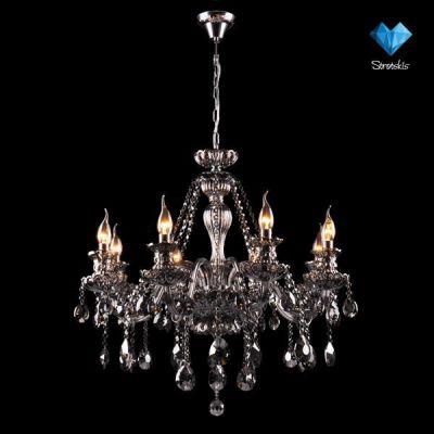 Люстра Eurosvet 3432/8 хром дымчатый