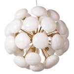 Подвесная Люстра Mid-Century Sputnik Milk Glass Chandelier By Imperiumloft