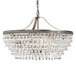Подвесная Люстра Clarissa Glass Drop Petite Round Chandelier By Imperiumloft
