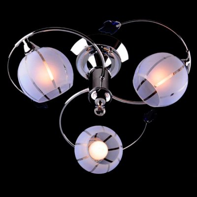 Люстра сиреневая Eurosvet 3457/3 хром