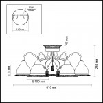 Люстра потолочная Lumion 3458/5C CLOVISSA