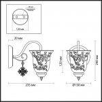 Светильник настенный бра Lumion 3459/1W LEONIDAS