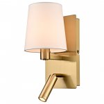 346-401-02 VELANTE Классический стиль светильник настенный, E14,1x40W+LED,1x2.5W