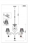 Люстра Odeon light 3462/5 NARSISSA