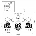 Люстра Odeon light 3464/3C PEPINA