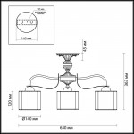 Люстра потолочная Lumion 3488/3C LILIVANT