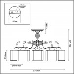 Люстра Lumion 3488/5C LILIVANT