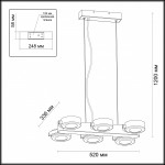 Светильник подвесной Odeon light 3493/60L PUMAVI