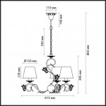 Люстра Lumion 3497/3 Wispa