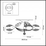 Люстра потолочная Lumion 3500/3C MELBANO