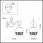 Светильник настенный бра Lumion 3505/1W BIANCOPA