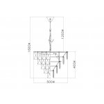 Люстра подвесная Divinare 3508/17 LM-6 CHARA