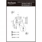 Светильник настенный Divinare 3510/17 AP-2 BELLATRIX