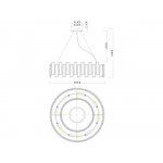 Подвесные люстры  Divinare 3512/17 LM-8 ROMILDA