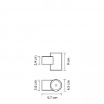 Светильник светодиодный уличный настенный Lightstar 351674 Paro