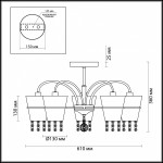 Люстра потолочная Lumion 3520/5C BUONAPRANA