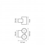 Светильник светодиодный уличный настенный Lightstar 352692 Paro