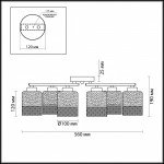 Люстра потолочная Lumion 3528/5C ANANDA