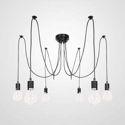 Люстра Spider Black L6 Imperiumloft By Imperiumloft