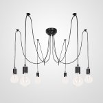 Люстра Spider Black L6 Imperiumloft By Imperiumloft