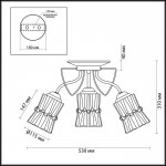 Люстра потолочная Lumion 3529/3C SIMPANA
