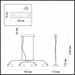 Светильник подвесной Odeon light 3535/4L KARIMA