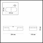 Потолочный светильник Odeon light 3538/2LC LACONIS