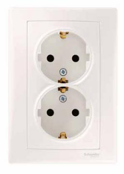 SE Sedna Беж Розетка 2-я с/з литая (SDN3000647)