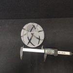 Плафон стекло матовое с узором 100*120мм E14/Е27 (35мм посадка) De markt/ Mw 358011 Грация