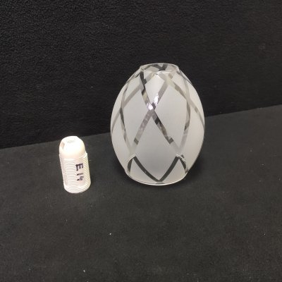 Плафон стекло матовое с узором 100*120мм E14/Е27 (35мм посадка) De markt/ Mw 358011 Грация