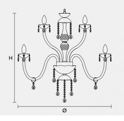 Подвесной светильник Masiero CLASSICA 3587 10+5 Подвесной светильник Masiero CLASSICA 3587 10+5