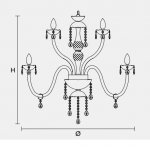 Подвесной светильник Masiero CLASSICA 3587 10+5