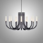 Люстра на штанге LAURA D100 Black