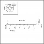 Люстра потолочная Lumion 3621/54CL GERANA