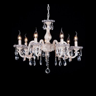 Люстра Eurosvet 3638/7 белый с золотом/прозрачный хрусталь 