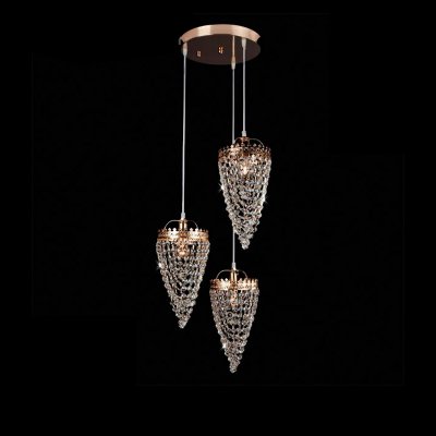 Светильник Eurosvet 3640/3 золото/прозрачный хрусталь Светильник Eurosvet 3640/3 золото/прозрачный хрусталь