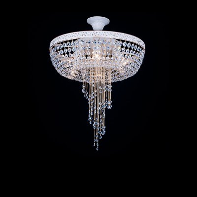 Люстра Eurosvet 3647/6 белый с золотом/прозрачный хрусталь Люстра Eurosvet 3647/6 белый с золотом/прозрачный хрусталь